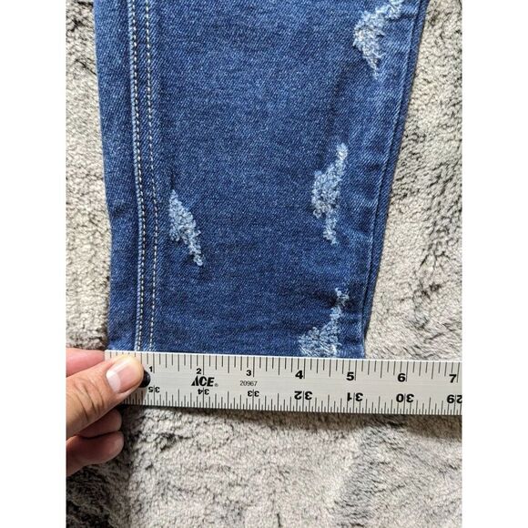 Kancan Distressed Skinny Women's Jeans Size 7/27 Medium Wash - Picture 7 of 13